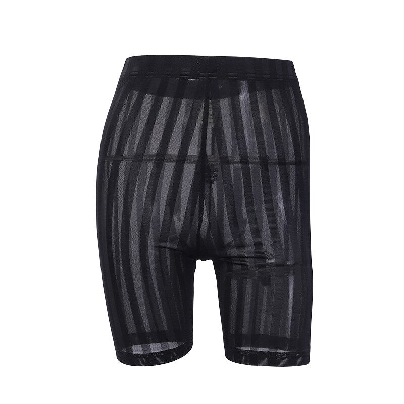 High Waisted Mesh Shorts